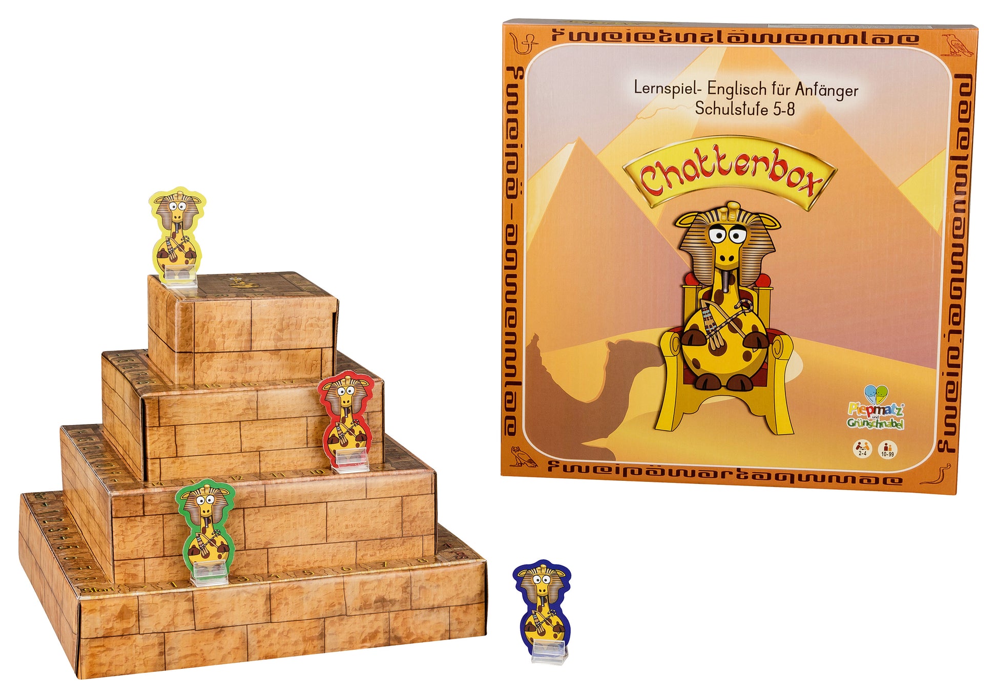 Chatterbox - Englisch Lernspiel für Kinder, Schüler und Erwachsene - piepmatzundgrünschnabel