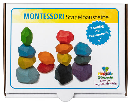 Montessori Stapelbausteine - piepmatzundgrünschnabel