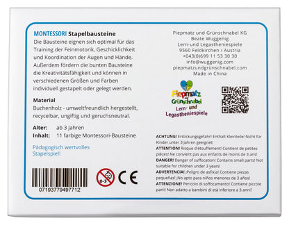 Montessori Stapelbausteine - piepmatzundgrünschnabel