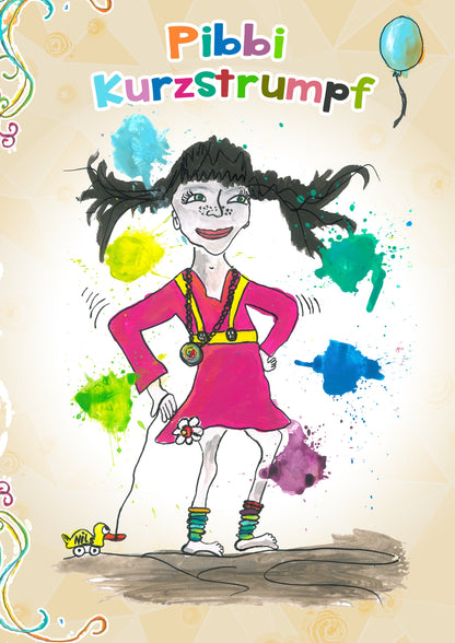 Reimgeschichten - Pibbi Kurzstrumpf - piepmatzundgrünschnabel