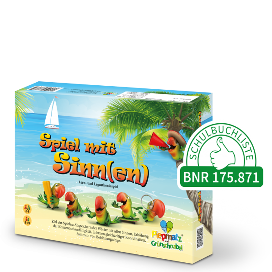 Worterarbeitung - Ganzheitliches Lernen- Spiel mit Sinn(en) -Basisspiel - piepmatzundgrünschnabel