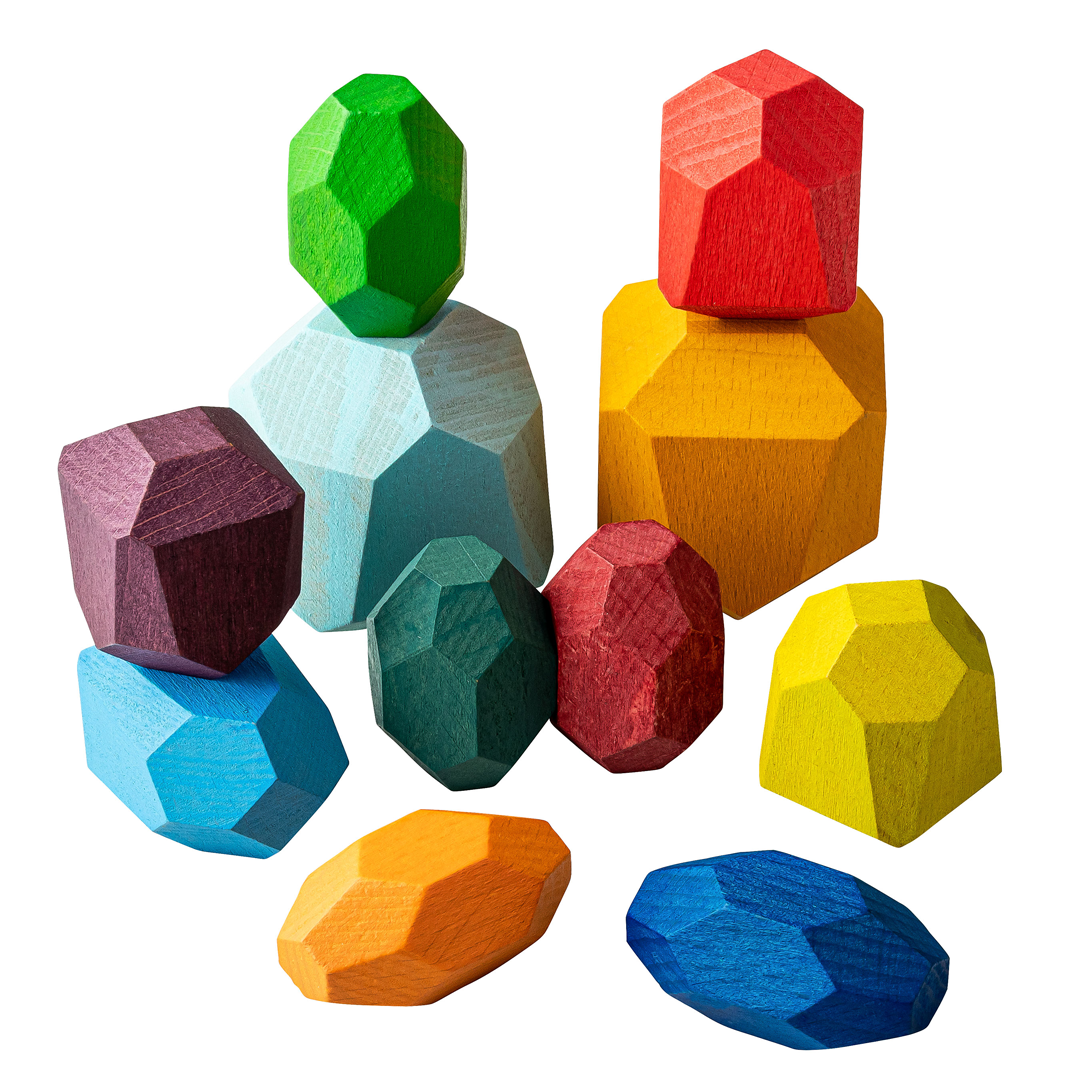 Montessori Stapelbausteine - piepmatzundgrünschnabel