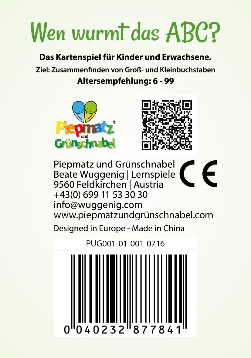 ABC lernen- Wen wurmt das ABC? - piepmatzundgrünschnabel